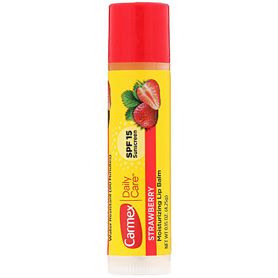 Carmex, Daily Care Moisturizing Lip Balm Strawberry SPF 15